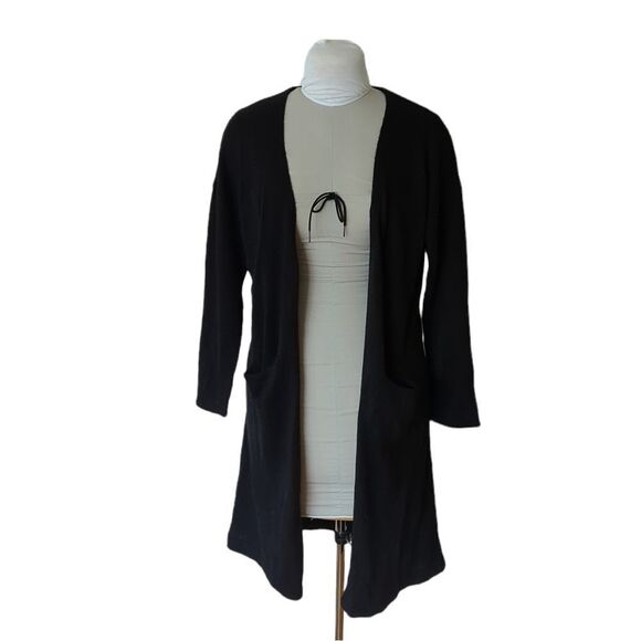 Moussy Long Black Open Cardigan Pinup - Picture 1 of 7